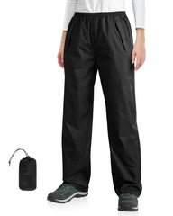 33,000ft front view black pants showing full coverage and fit for protection