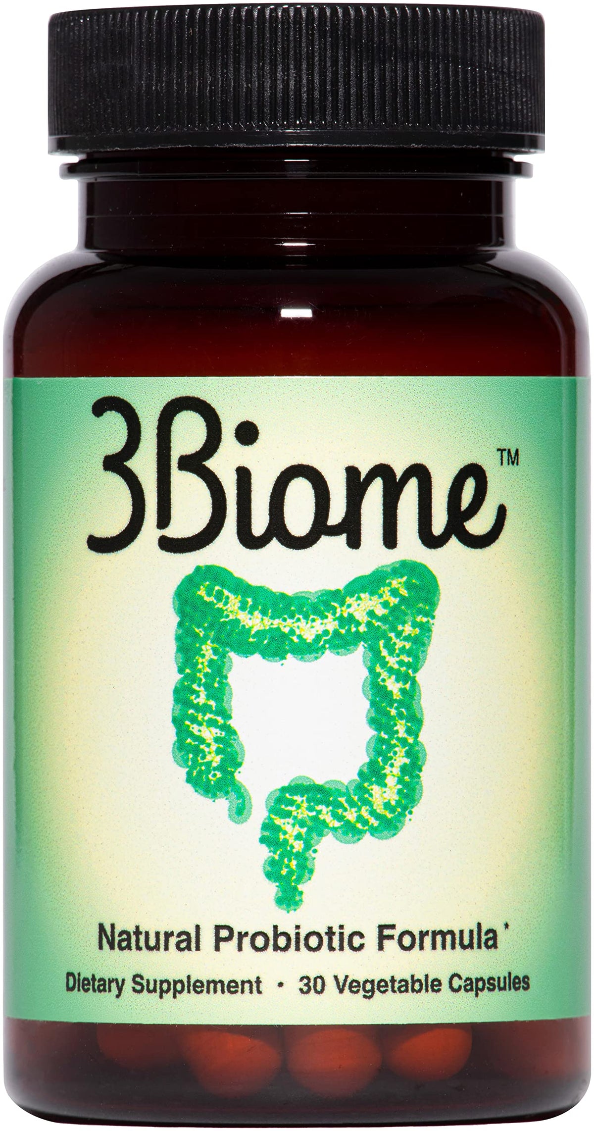 3Biome front packaging showing clean bottle and label for easy identification and trust