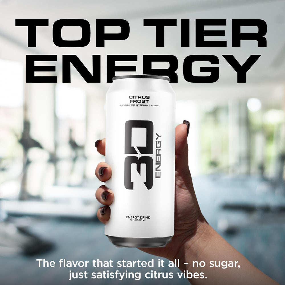 3D Citrus Frost open can top with condensation showing ready-to-drink freshness