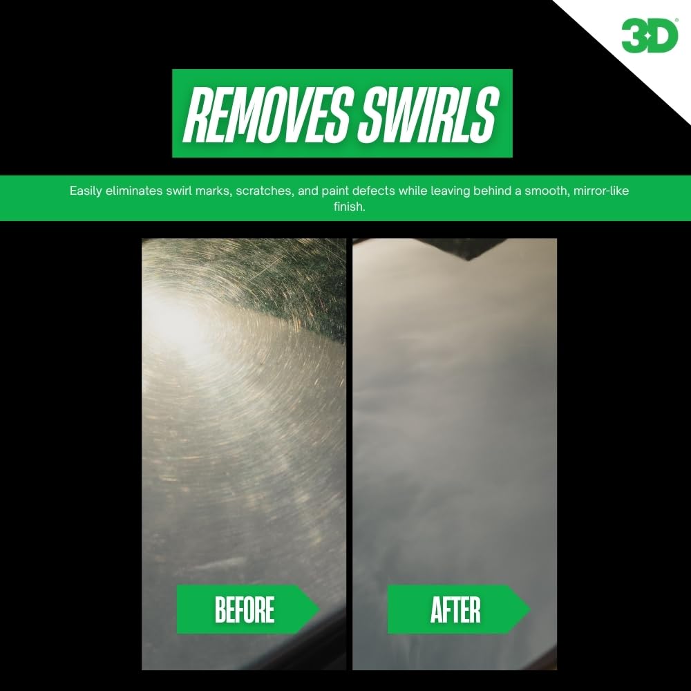 3D product hand-application on a scratch illustrating spot repair benefit