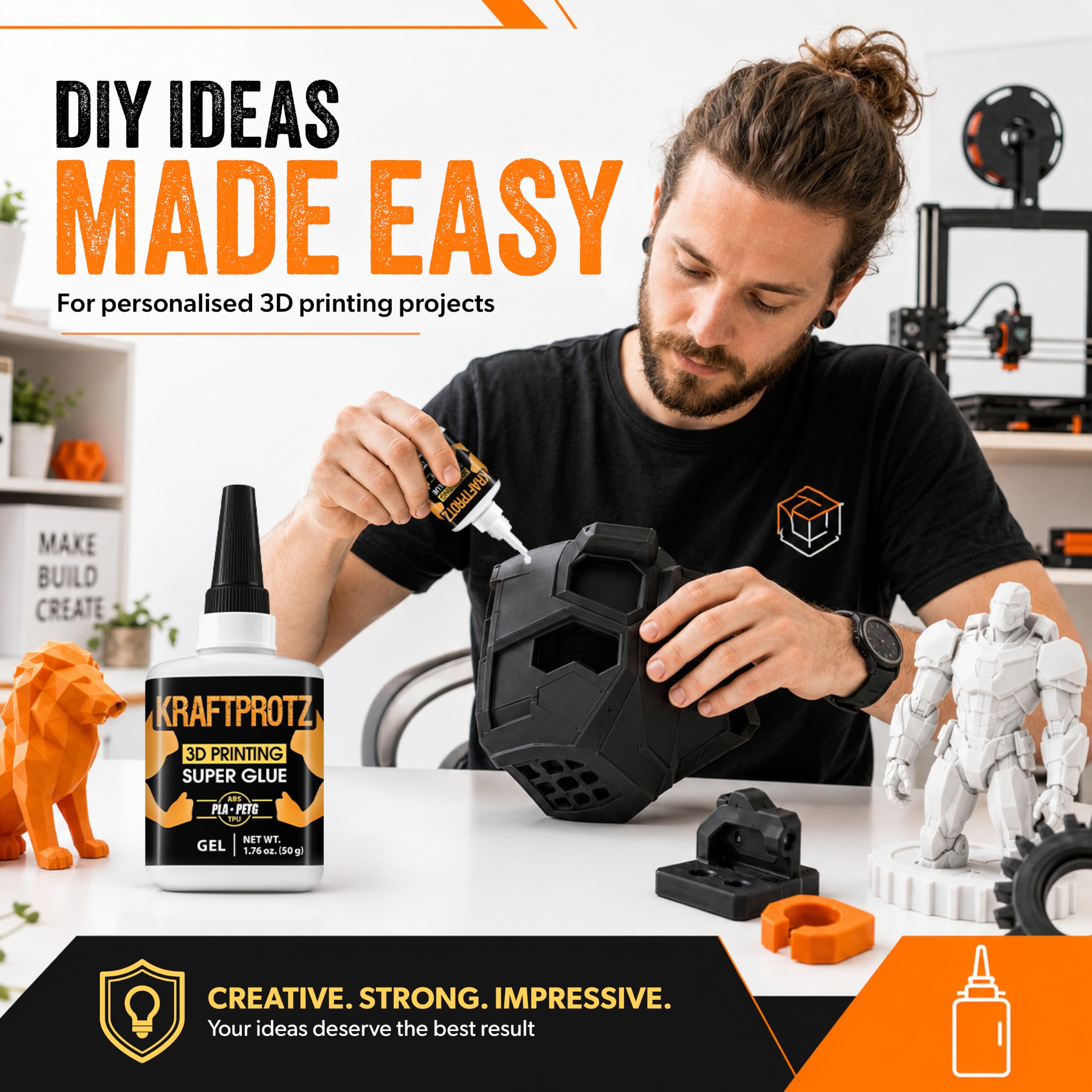 3D Printing Super Glue Gel anti-clog needle detail ensuring consistent flow