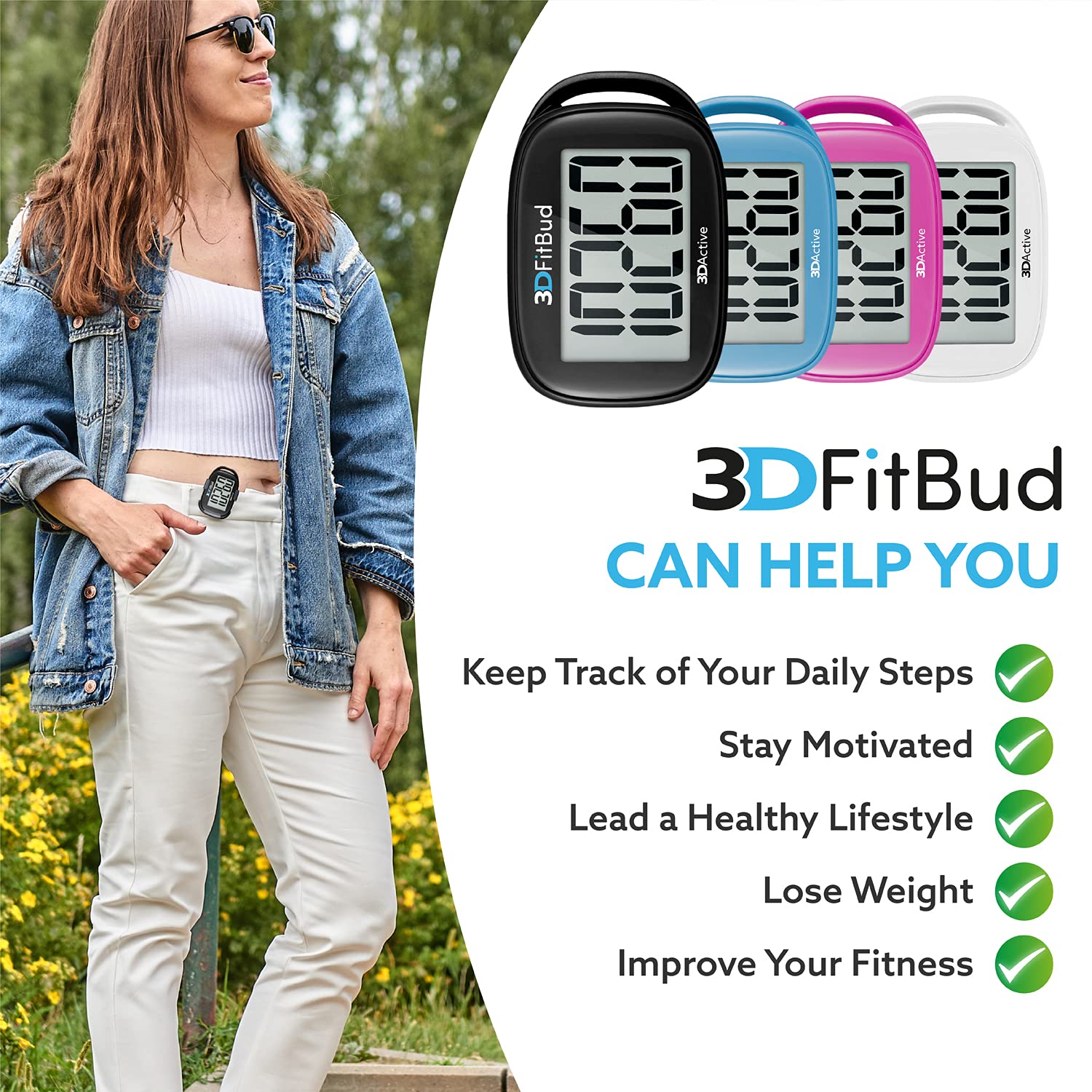 3DActive 3DFitBud hanging on a lanyard showing convenient neck wear and accessibility