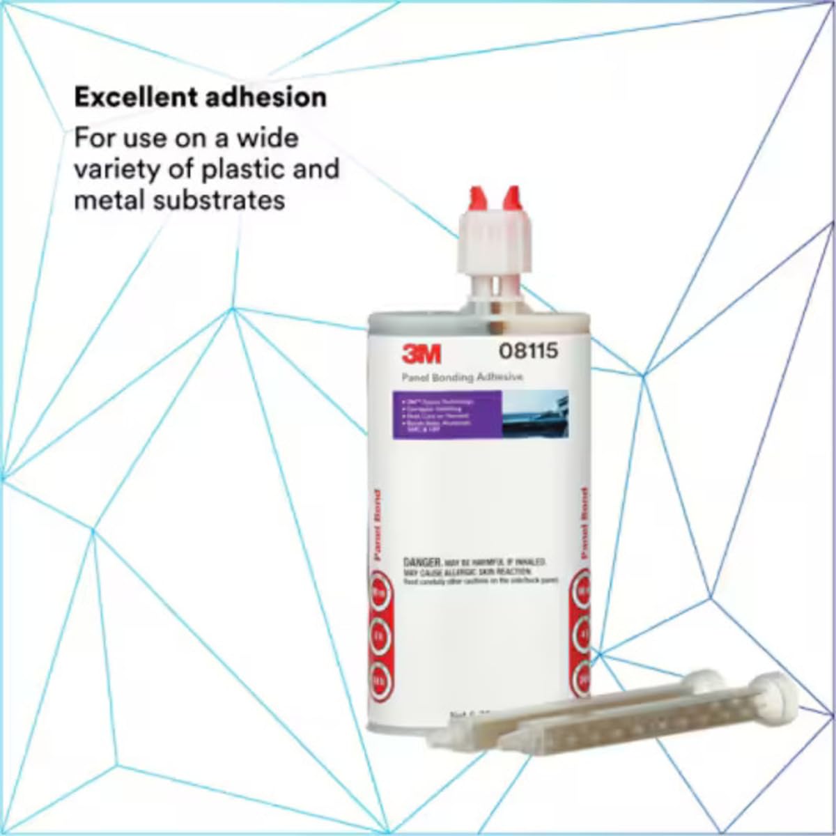 3M 08115 applied to a door skin illustrating secure adhesion benefit