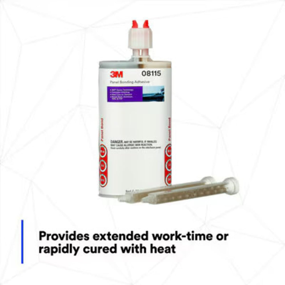 3M 08115 packaging and specs label highlighting professional technical details benefit
