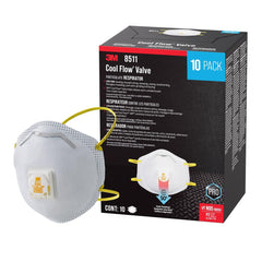 3M 8511 frontal view showing shape and fit for comfort