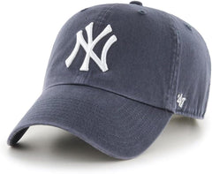 47 Brand Yankees front view showing embroidered logo and vintage navy style for team pride