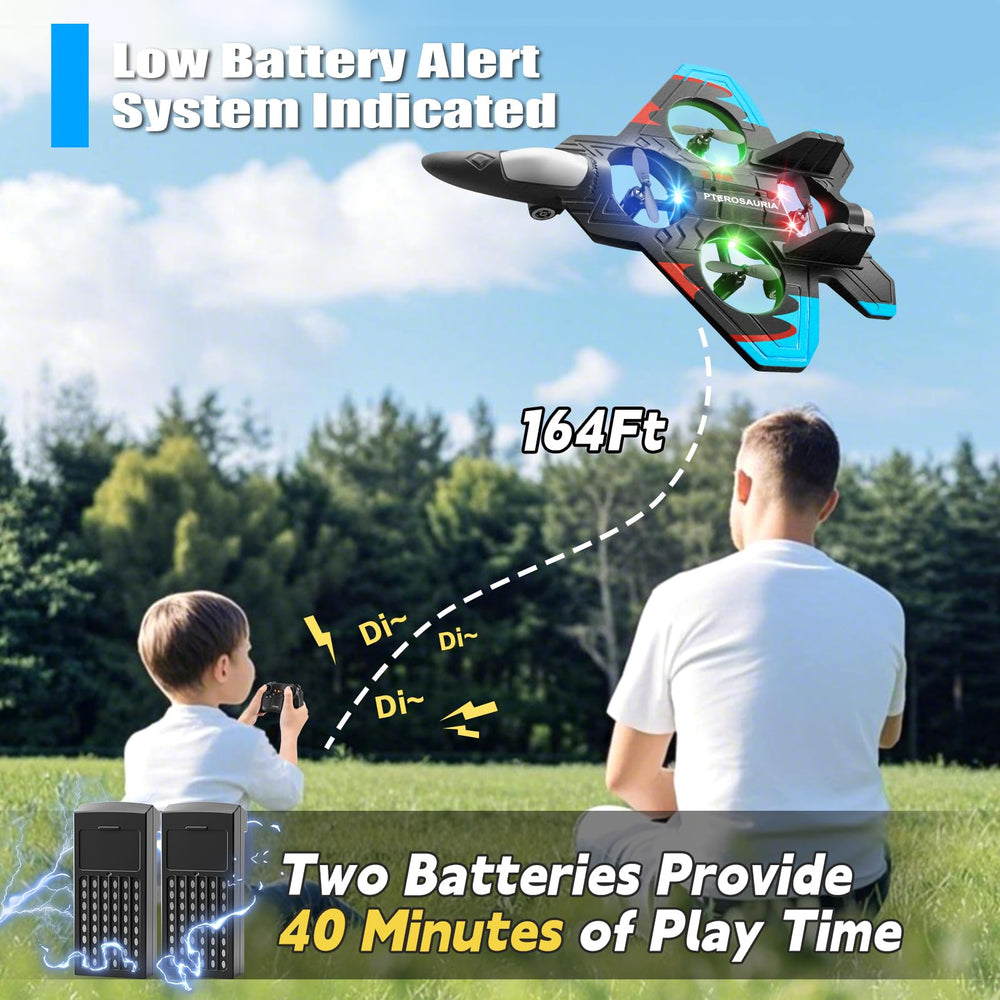 4DRC controller next to plane highlighting beginner-friendly ease of use