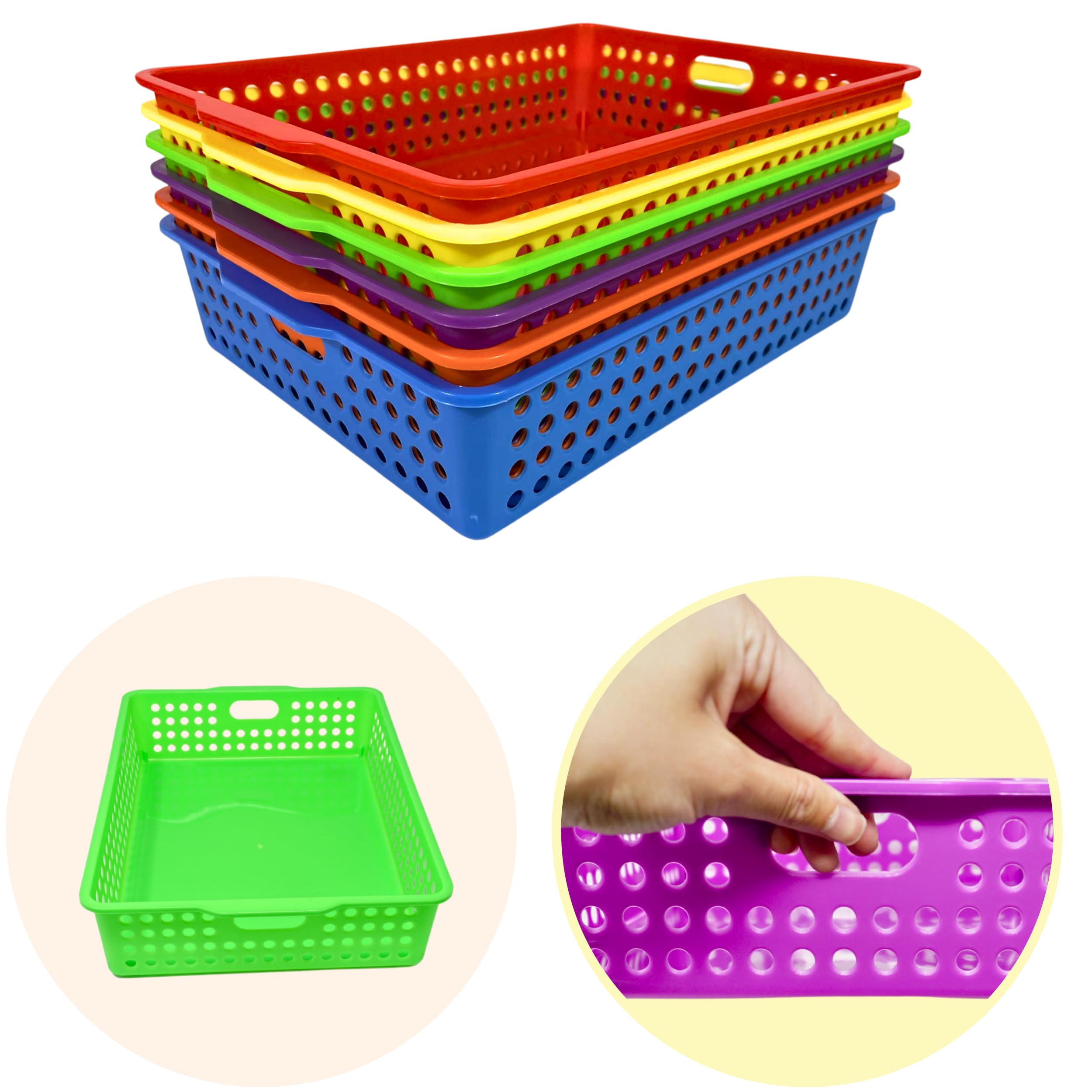 4E's Novelty tray on a student desk showing faster paper collection