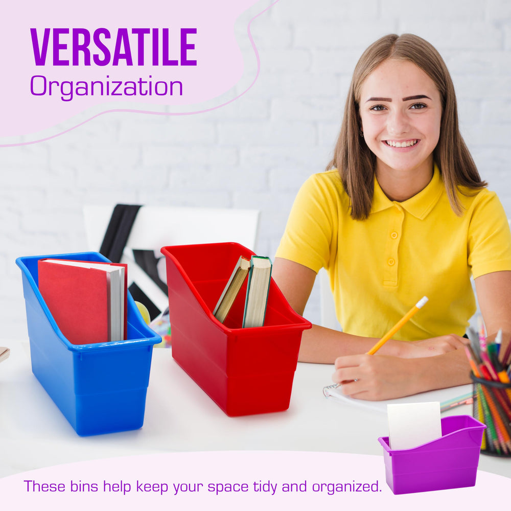 4E's Novelty labeled bins illustrating color-coding for easy sorting