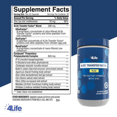 4Life top label close-up highlighting product name and key ingredients benefit