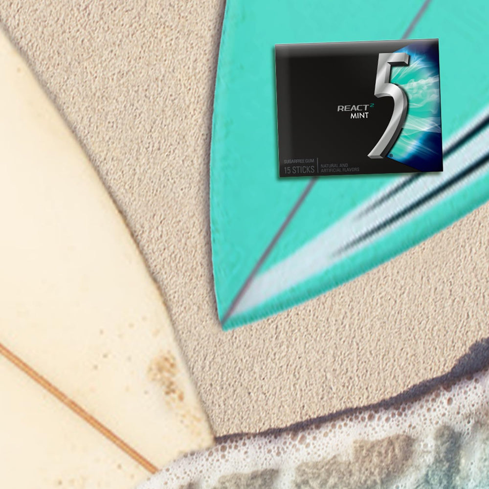 ten 5 Gum packs arranged to show bulk quantity ideal for sharing and stocking up