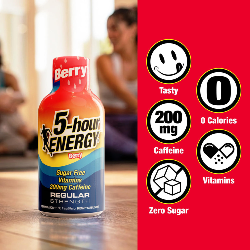 5-hour ENERGY 20-count box displayed for value and easy replenishment