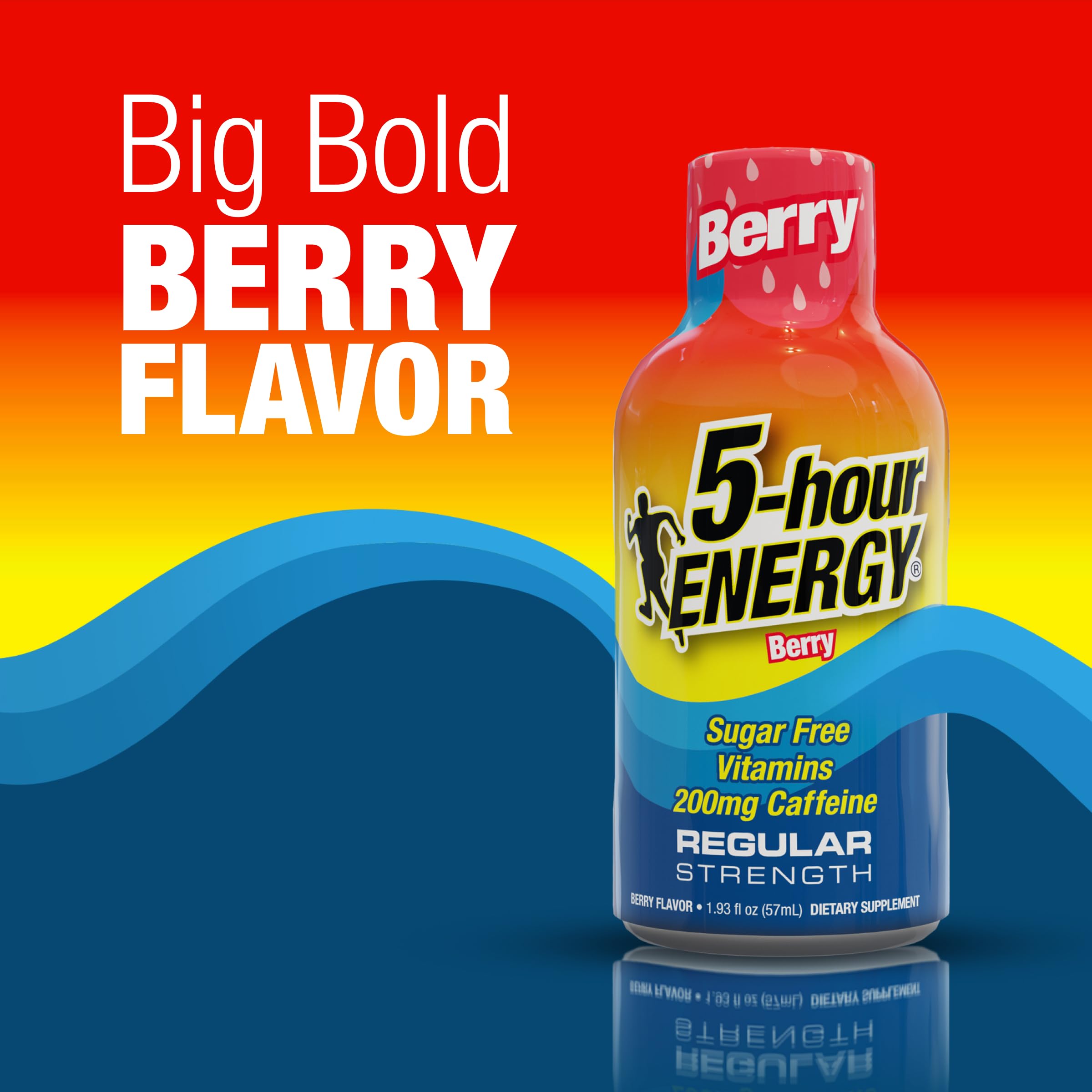 5-hour ENERGY bottle open being poured for fast, on-the-go energy