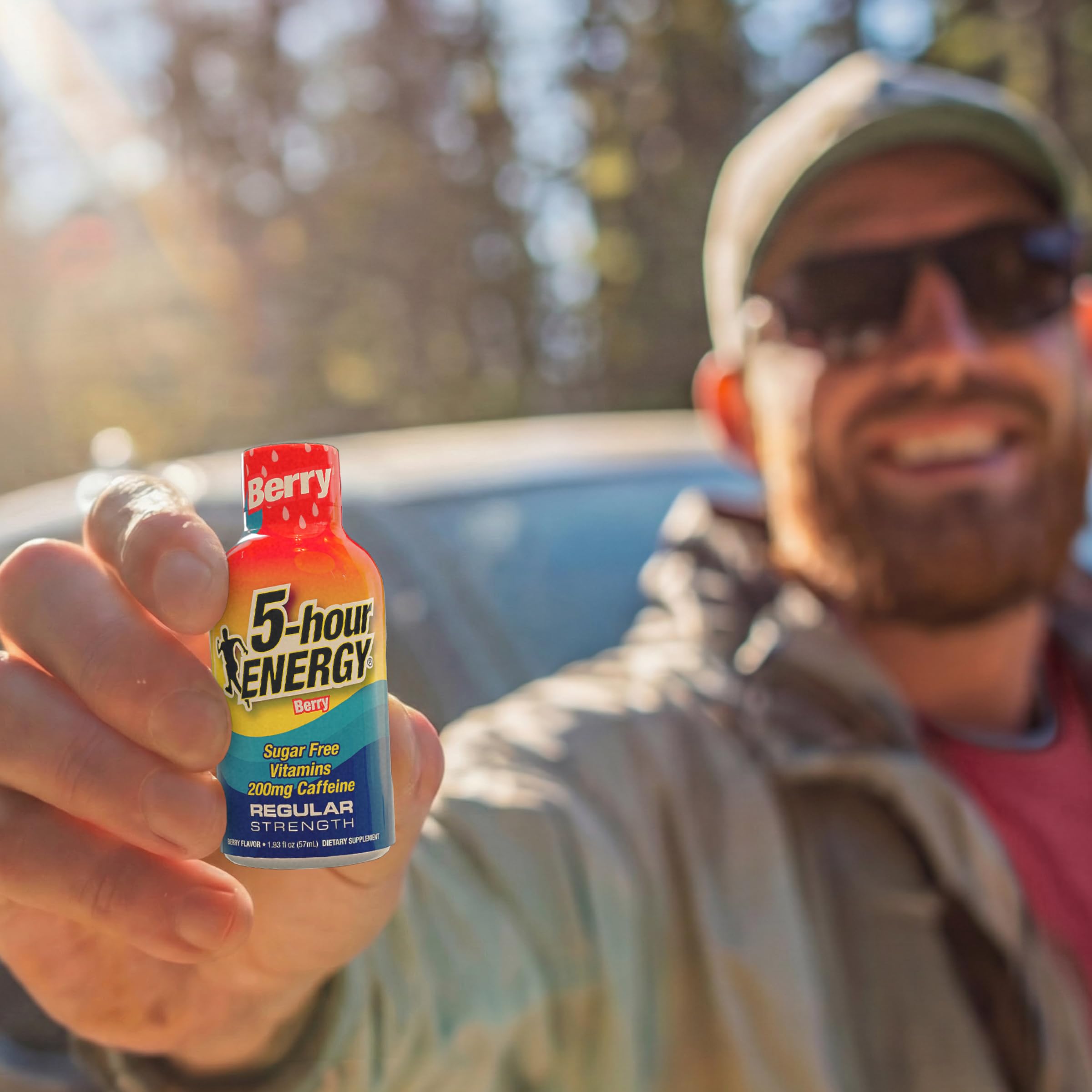 5-hour ENERGY in a gym bag portraying pre-workout readiness and ease