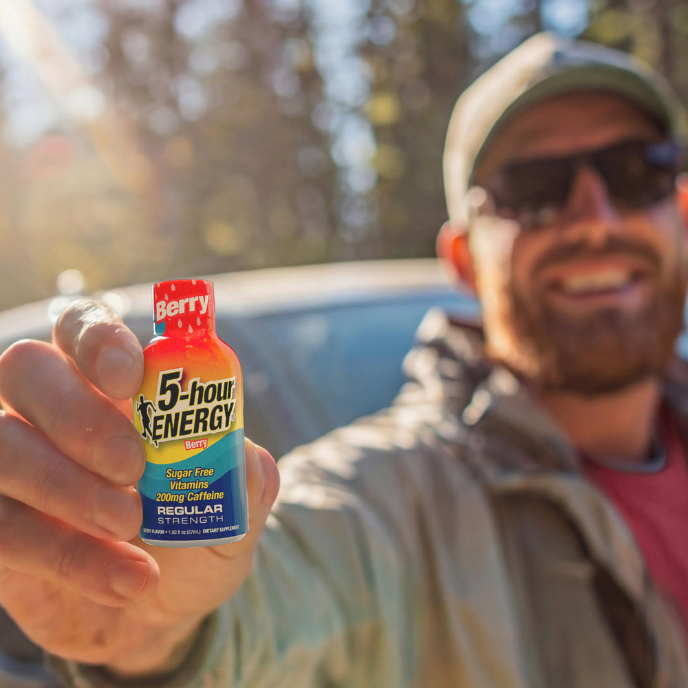 5-hour ENERGY in a gym bag portraying pre-workout readiness and ease