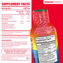 5-hour ENERGY single shot close-up highlighting berry color and quick use