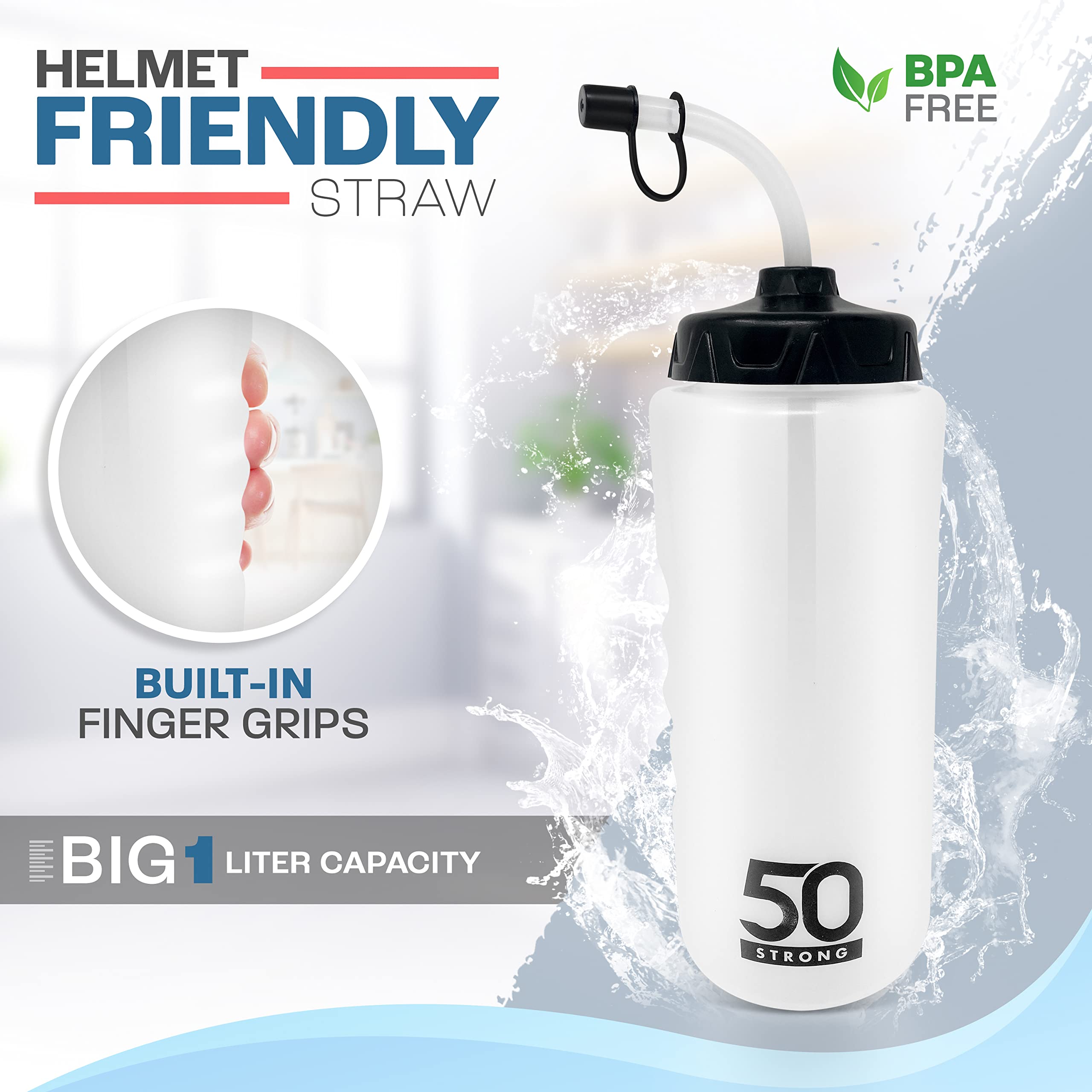 50 Strong wide mouth top view for quick ice insertion and easy cleaning