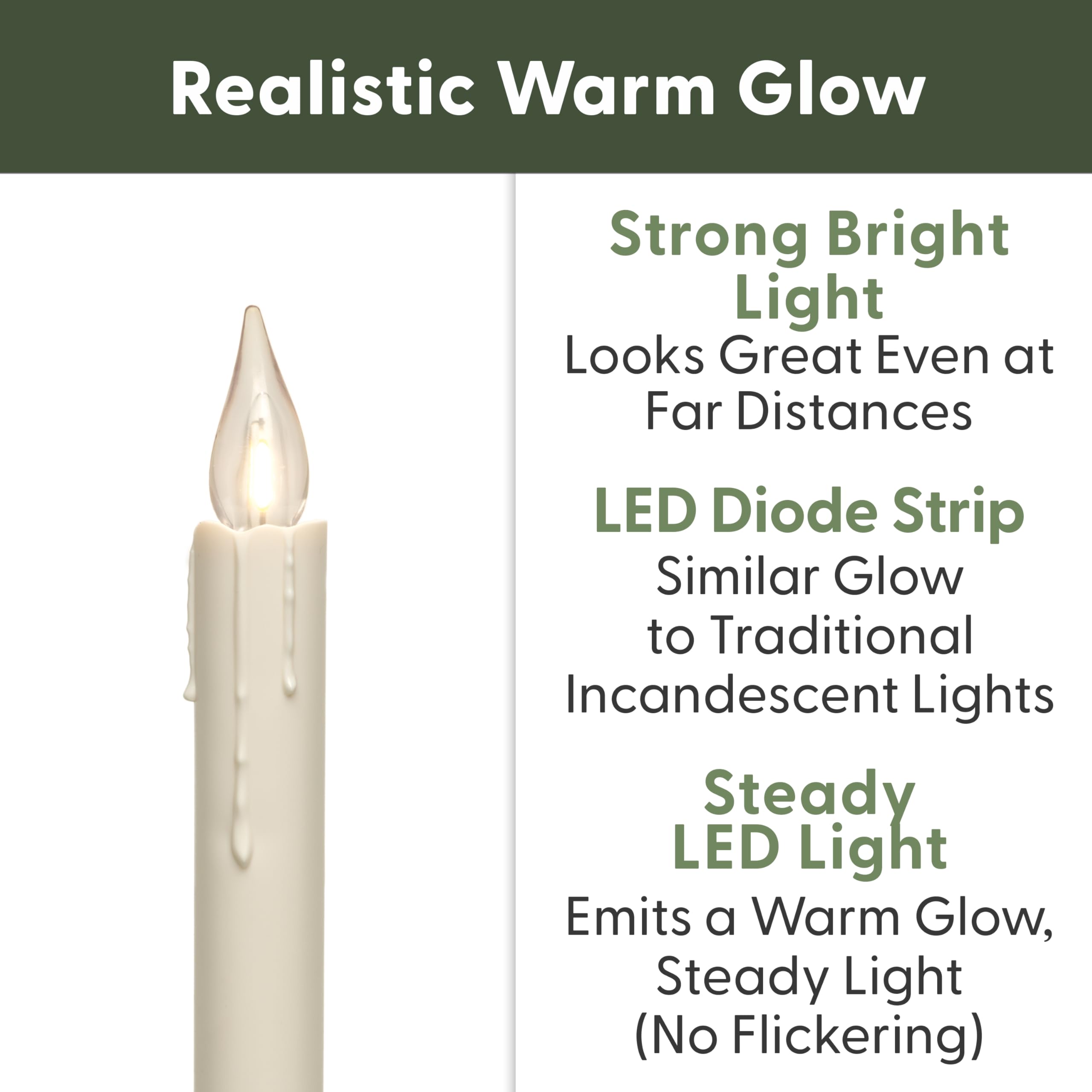 612 Vermont close-up of LED tip highlighting warm vintage glow for ambiance
