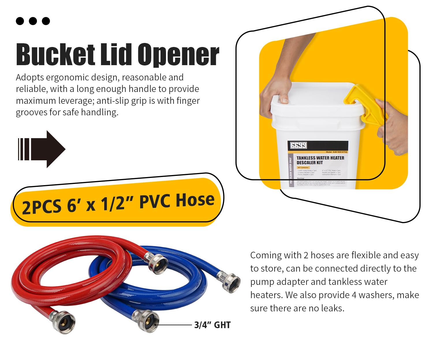 6699 bucket with lid opener highlighting ergonomic handle for effortless access