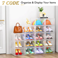 7 code inside view with sneakers upright to show roomy fit
