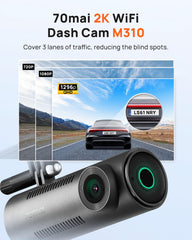 70mai lens close-up highlighting wide-angle glass and improved detail recording