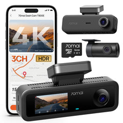 70mai T800E front camera close-up showing lens and high-resolution benefit