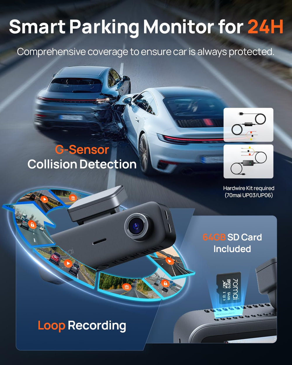 70mai T800E GPS overlay on video showing accurate speed and route tracking