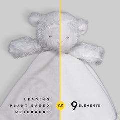 9 Elements back label highlighting ingredients and safety benefits