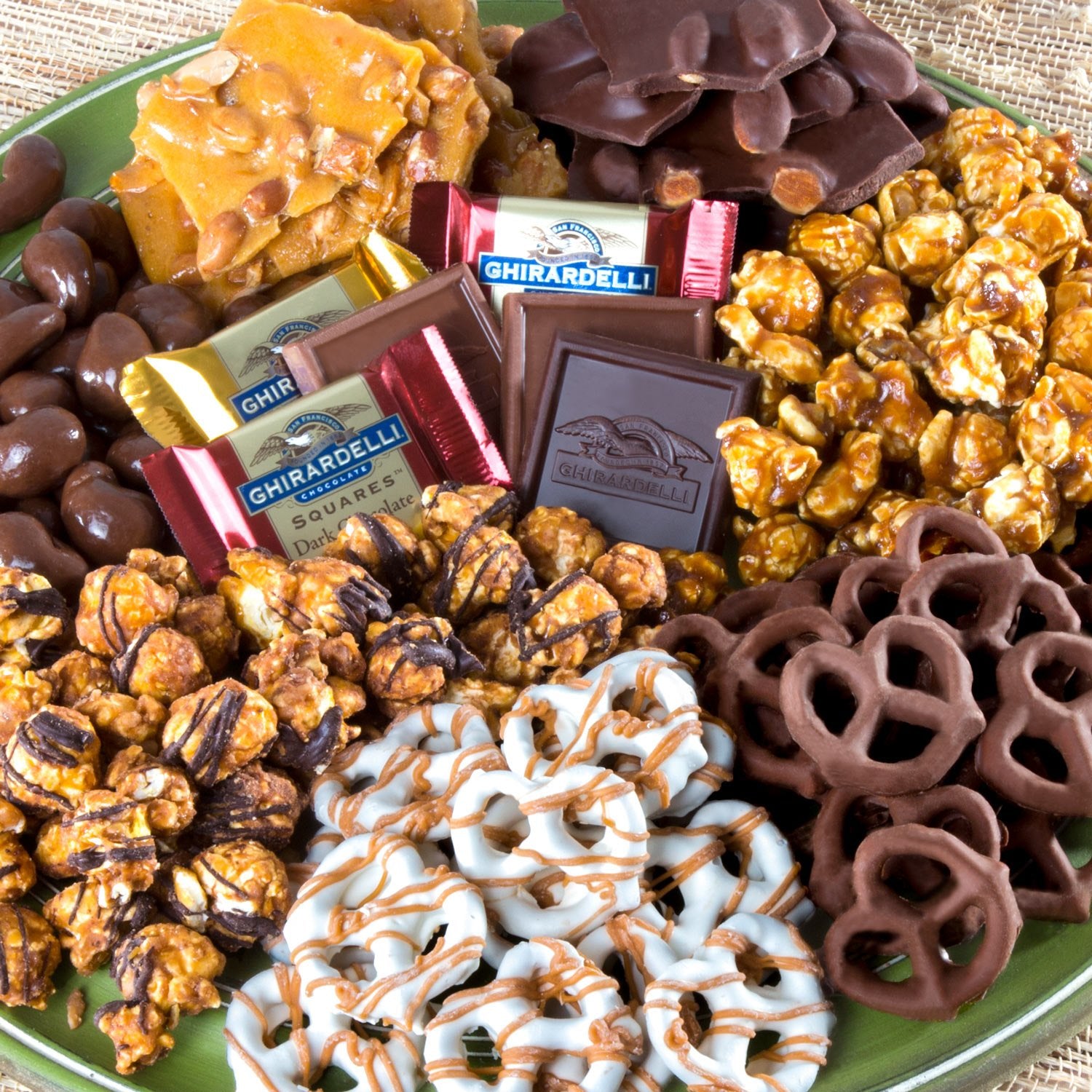 A Gift Inside caramel corn close-up highlighting buttery texture and rich caramel