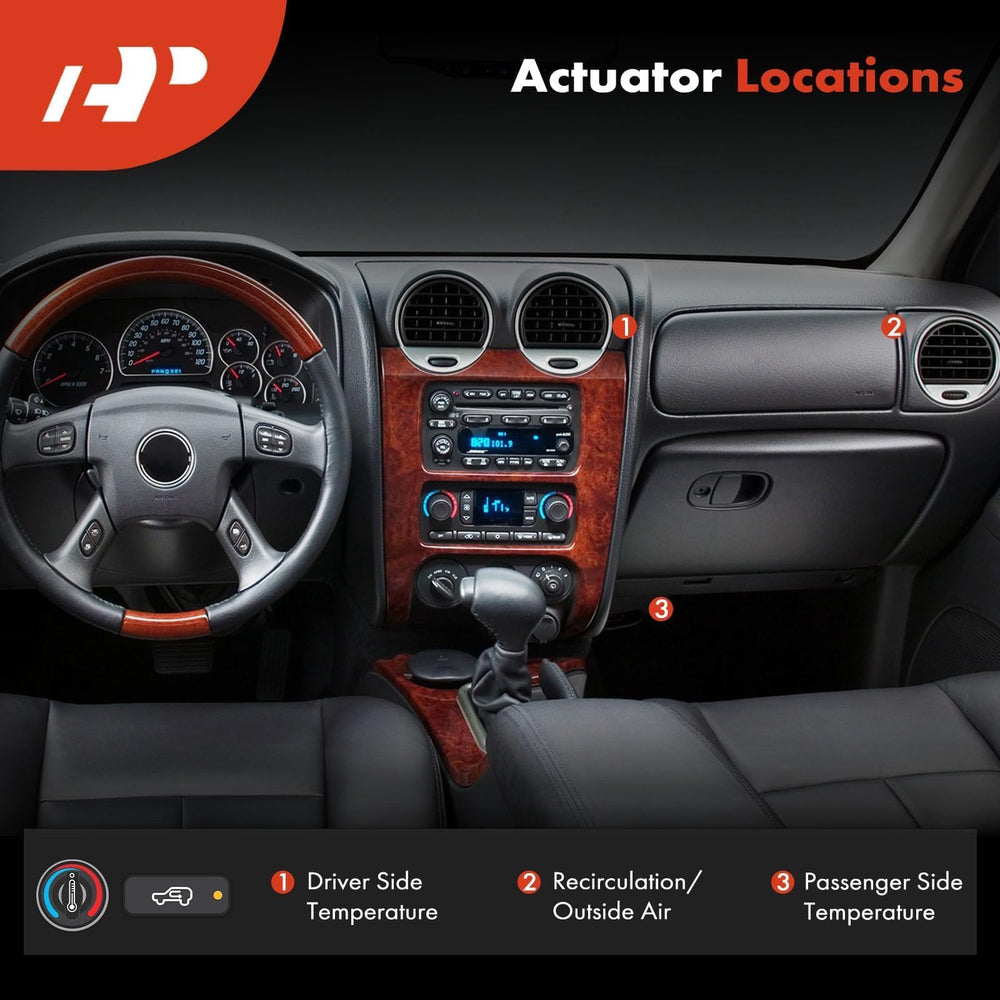 A-Premium actuator installed under dash demonstrating restored vent control