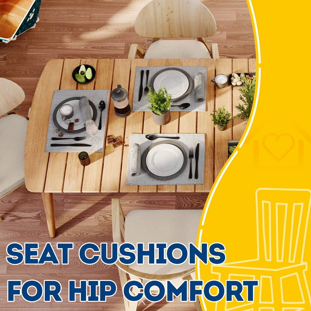 AAAAAcessories cushion in a kitchen dining scene adding neutral comfort