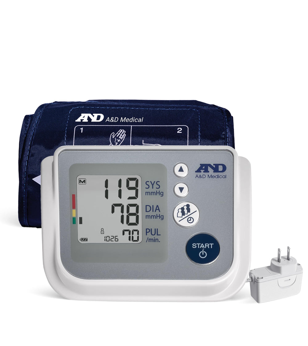 A&D Medical front display showing clear blood pressure readings for quick results