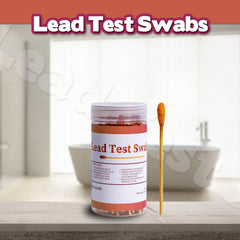 AAwipes swab beside a coin showing scale for convenient bulk testing benefit