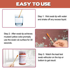 AAwipes swab close-up tip showing color reactant for fast detection benefit