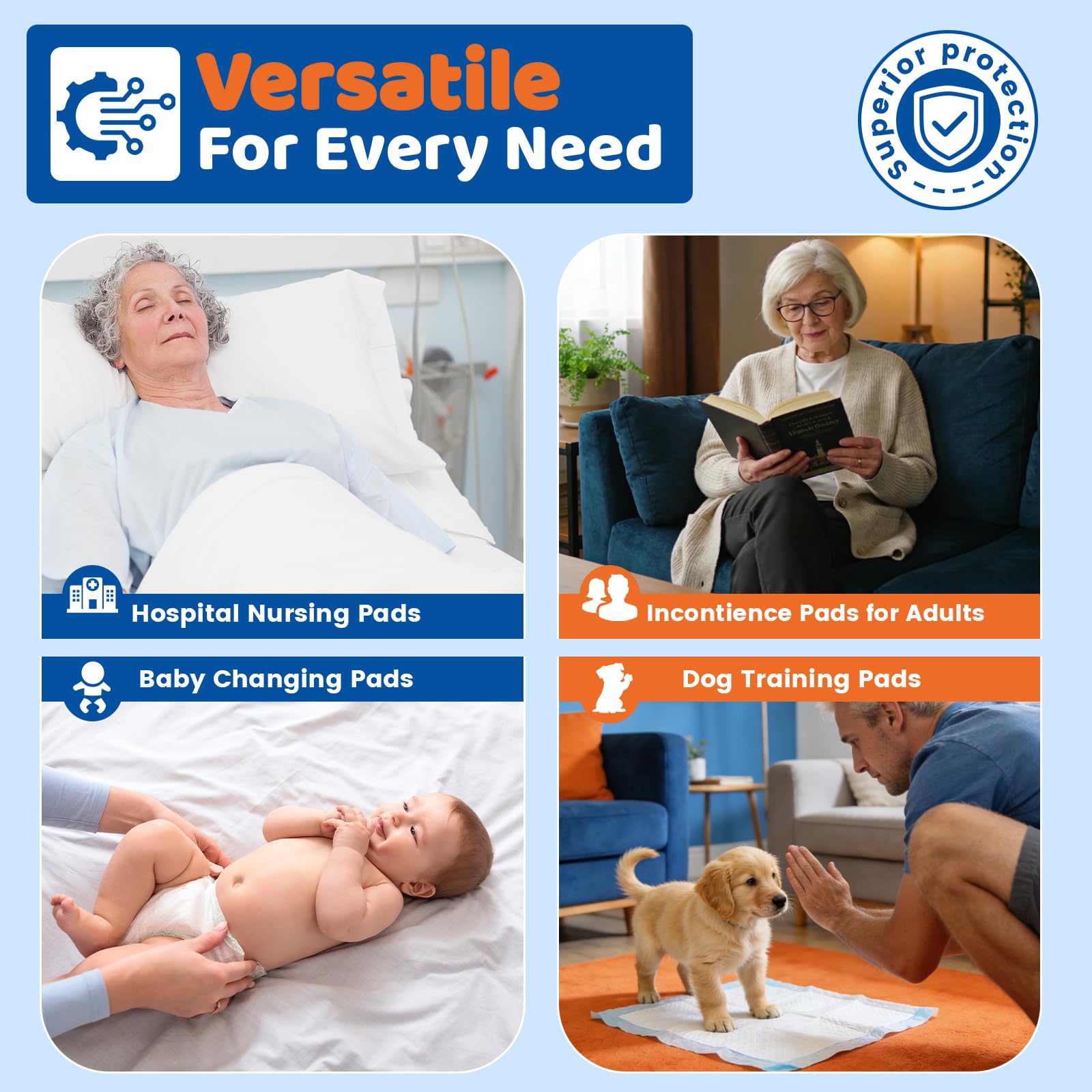 AAY baby changing setup with pad for clean, comfortable changes