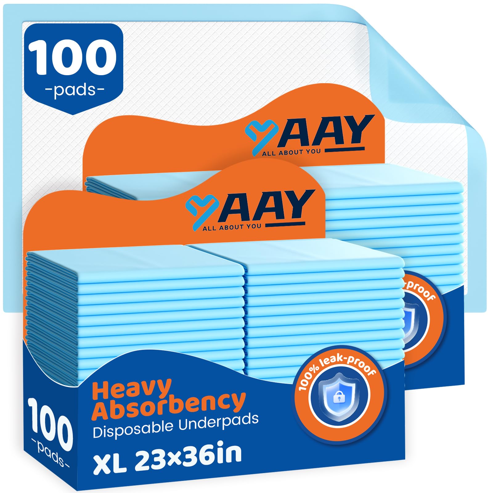 AAY front packaging shows 100-count pack and benefits