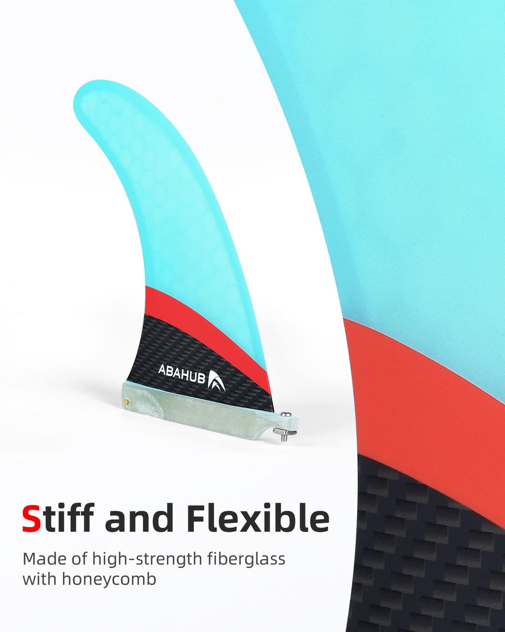 Abahub close-up of fin base and tab showing secure US box fitment