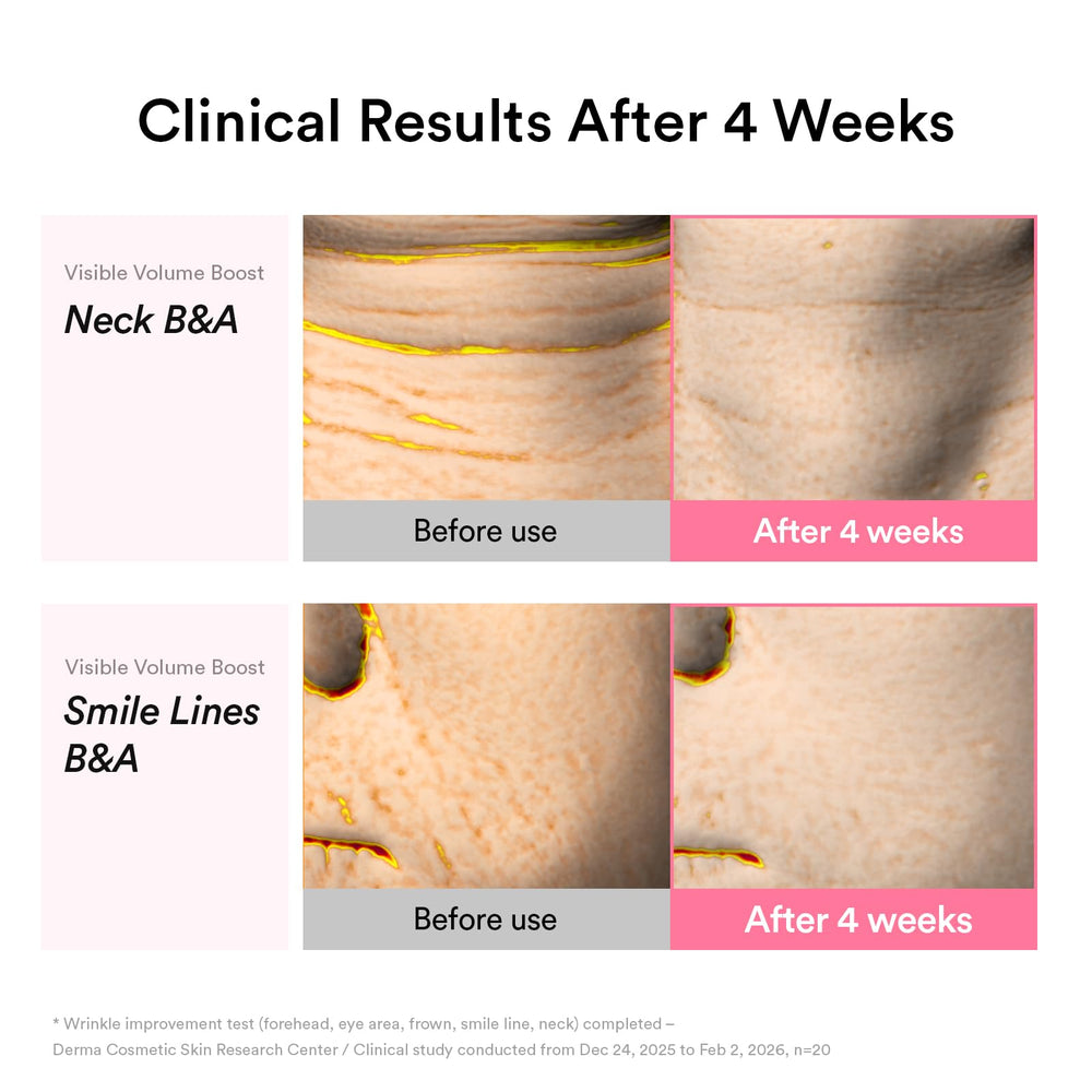 Abib ingredients panel showing PDRN and Volufiline concentrations clearly