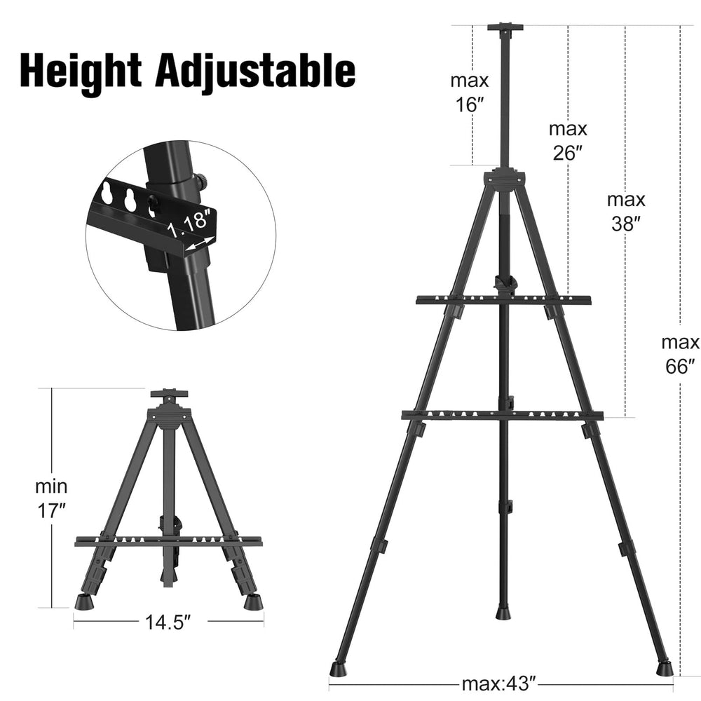abitcha easel spring-loaded top clamp securing a canvas for stability