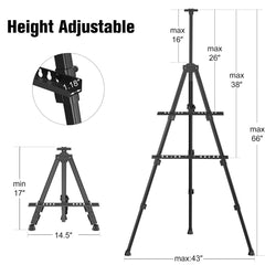 abitcha easel spring-loaded top clamp securing a canvas for stability