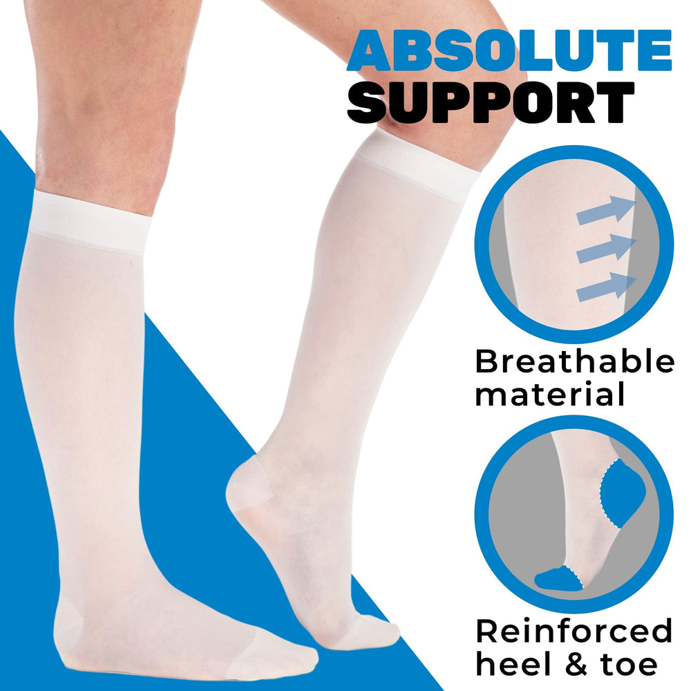 ABSOLUTE SUPPORT reinforced heel and toe detail for increased durability