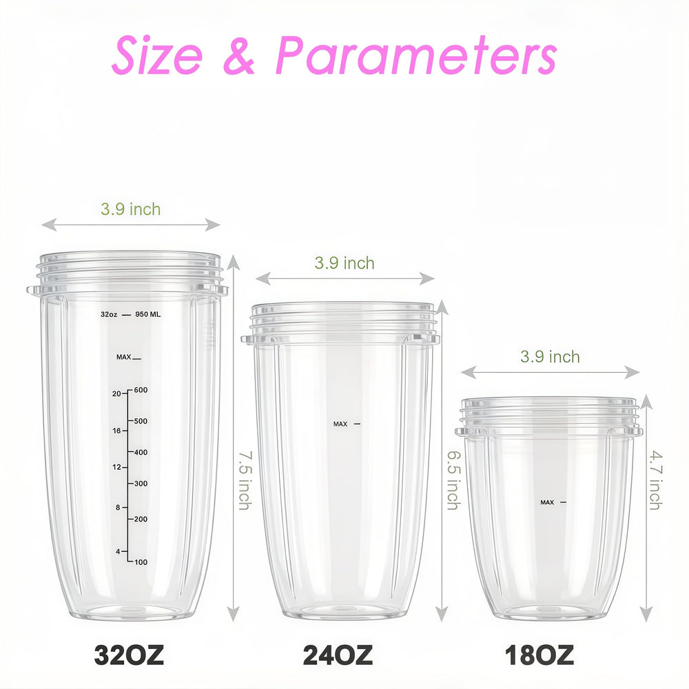 ABTER 32oz cup attached to blade unit illustrating secure fit with NutriBullet