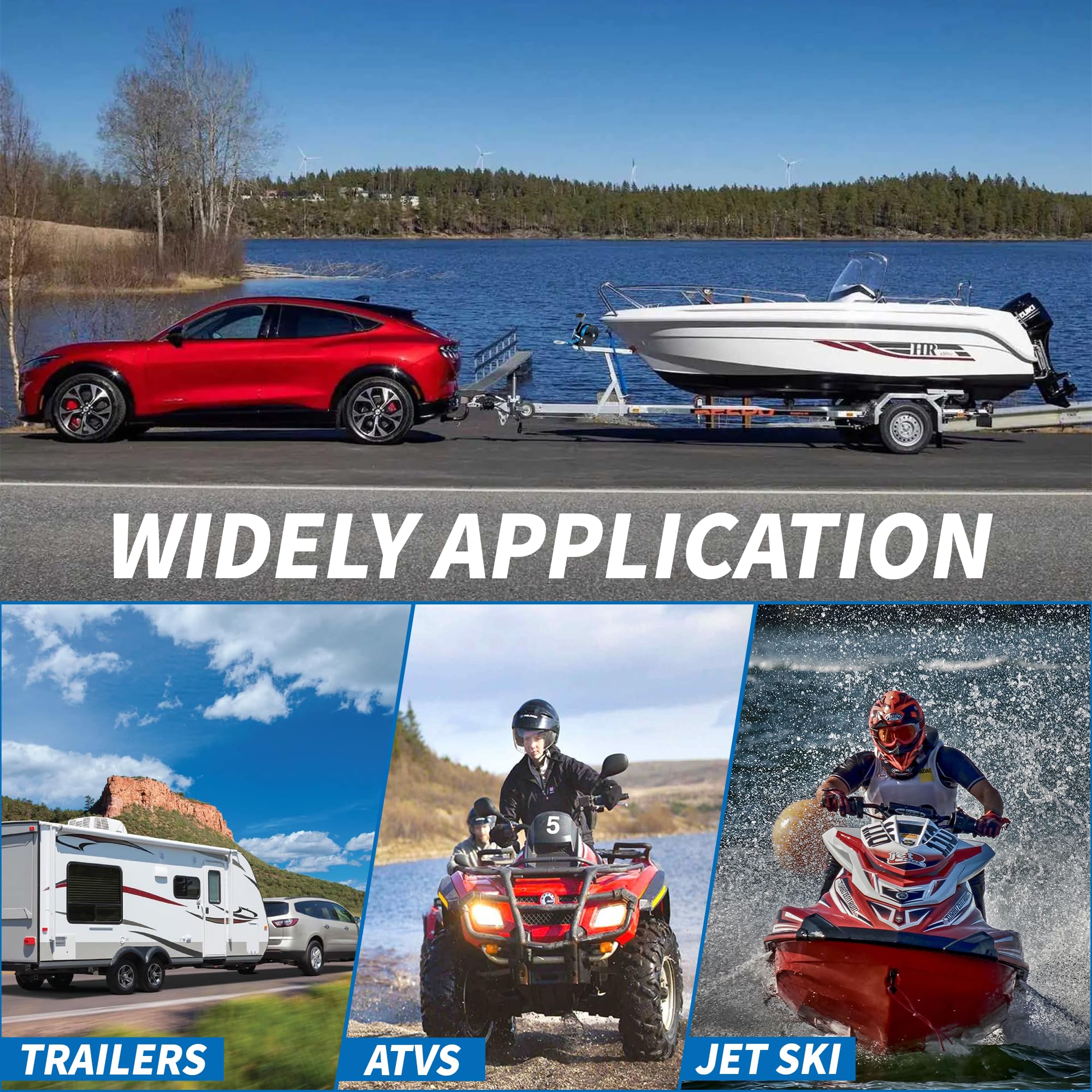 AC-DK packaged winch with bolts and hardware showing ready-to-install convenience benefit