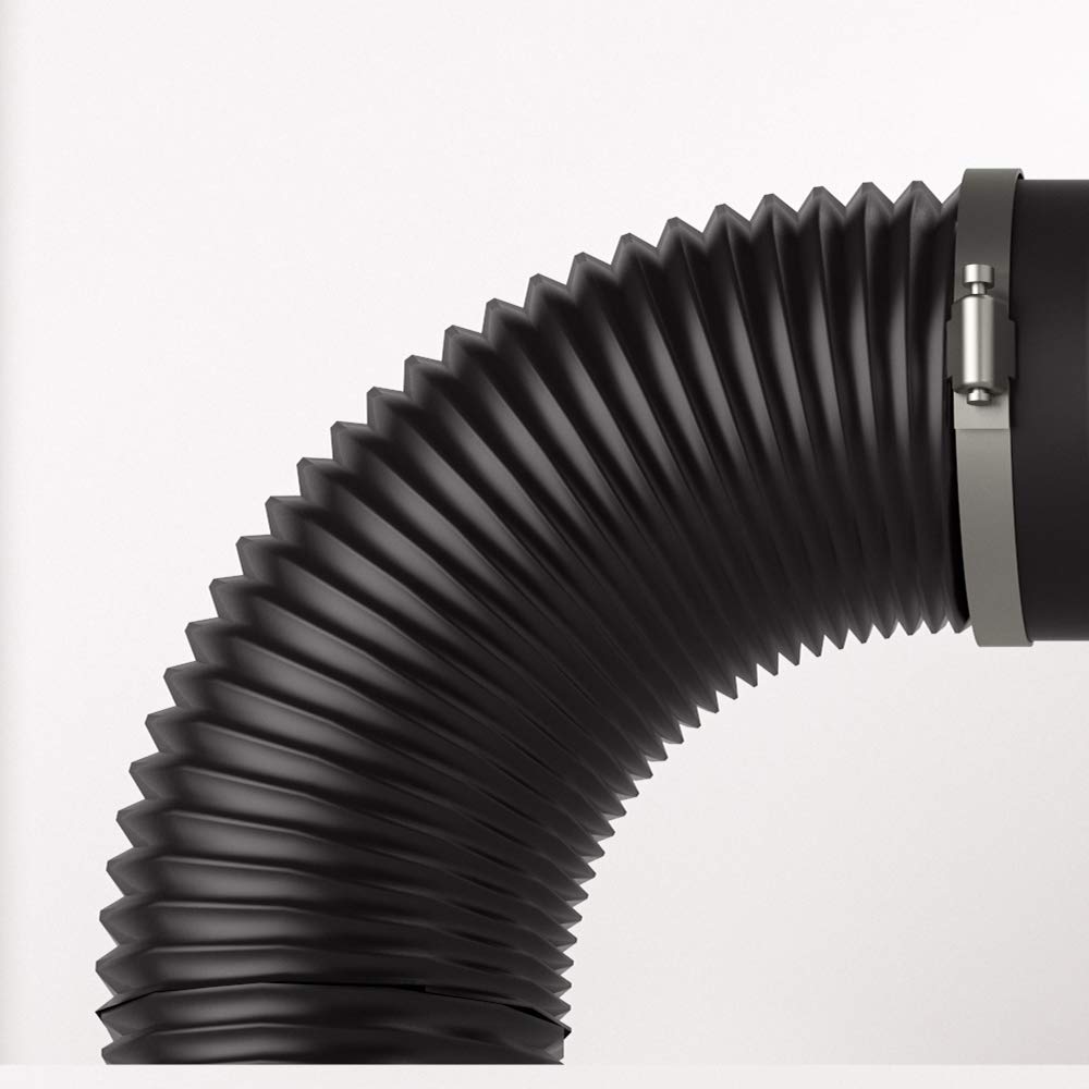 AC Infinity stainless steel clamps on ducting highlighting secure connections and leak reduction