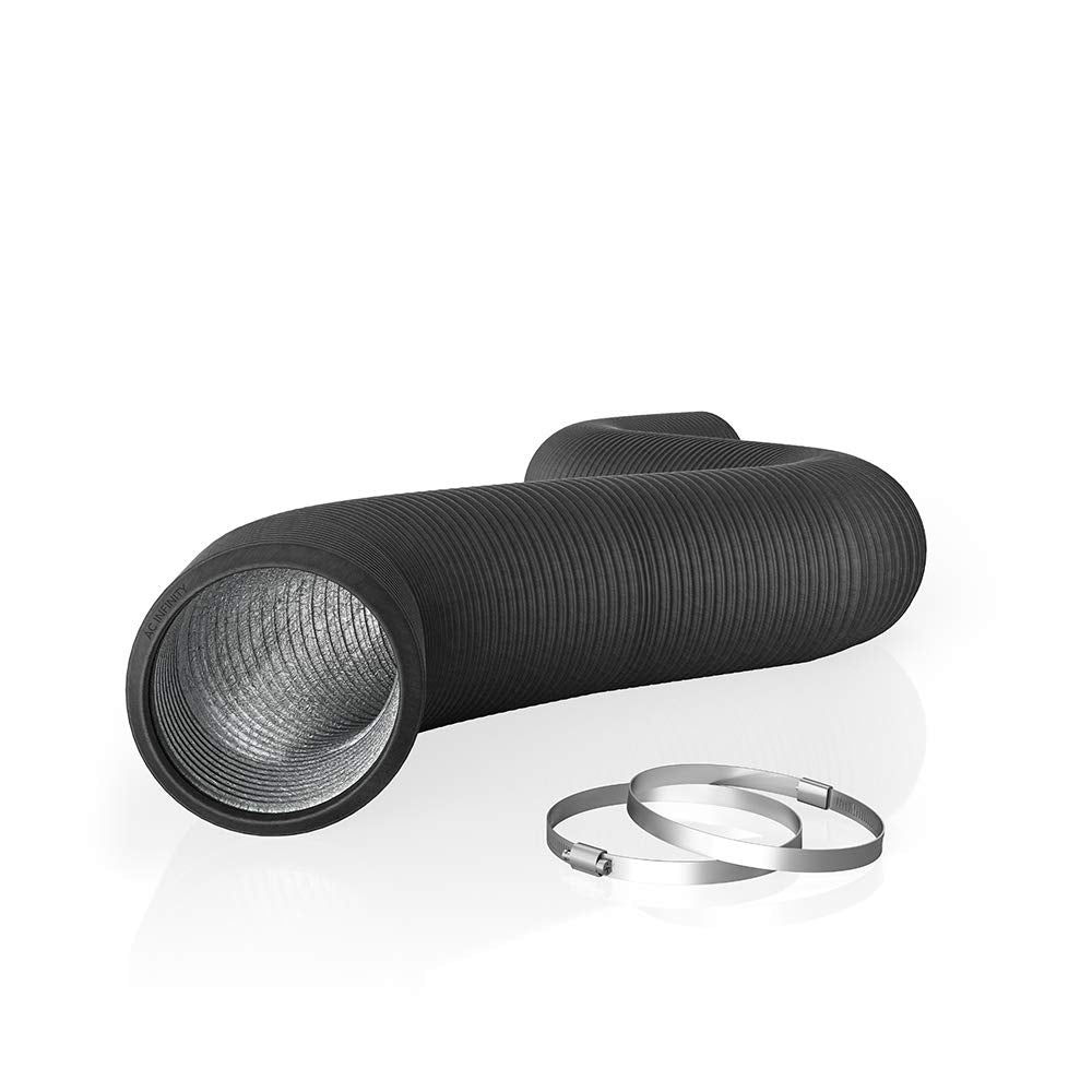 AC Infinity front view of 6-inch 25-foot aluminum ducting showing full roll, durable and flexible