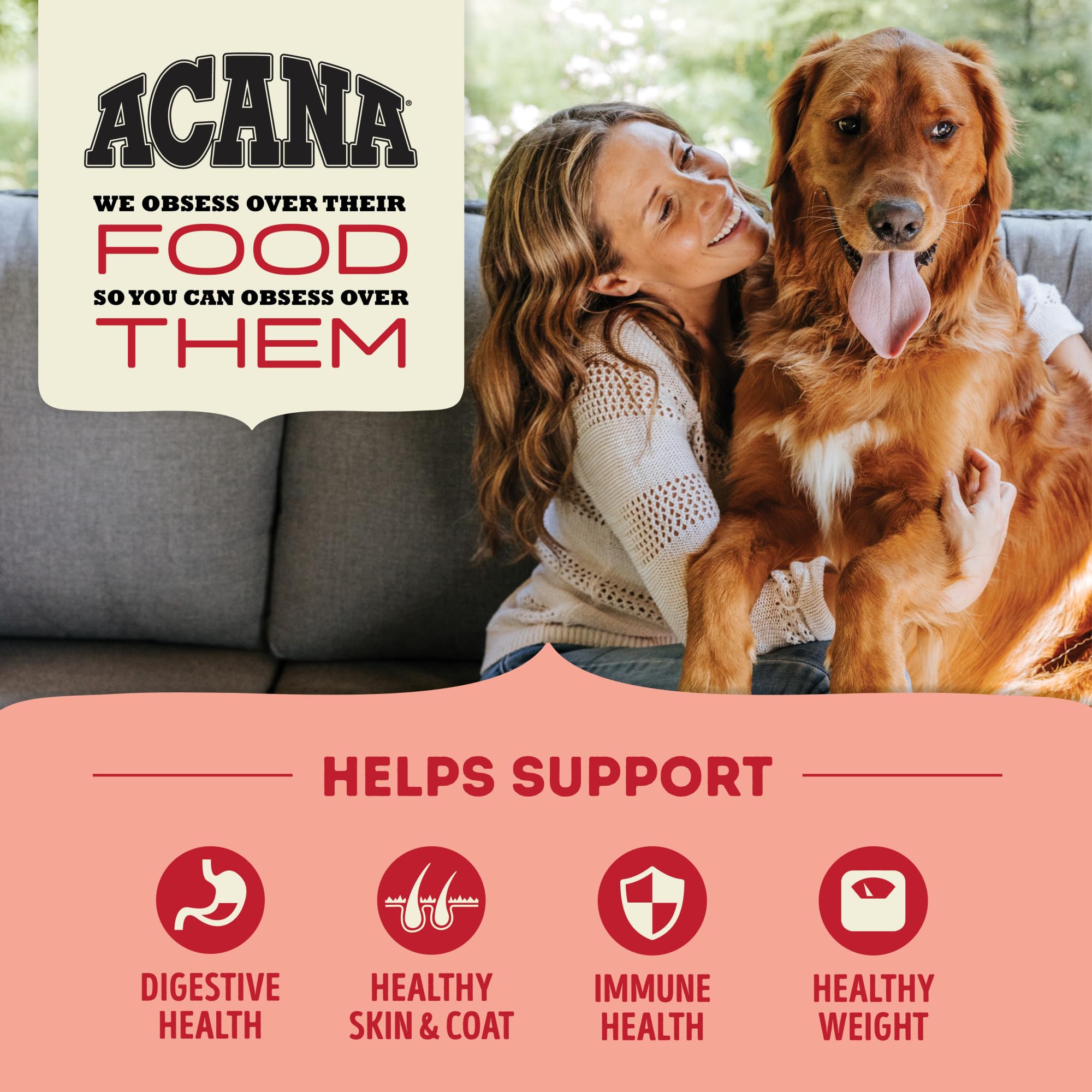 ACANA freeze-dried coating detail highlighting savory flavor boost