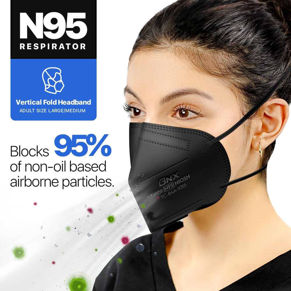 AccuMed mask worn by worker demonstrating stable fit and breathability