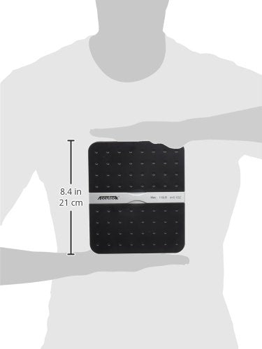ACCUTECK scale beside ruler showing dimensions for accurate space planning