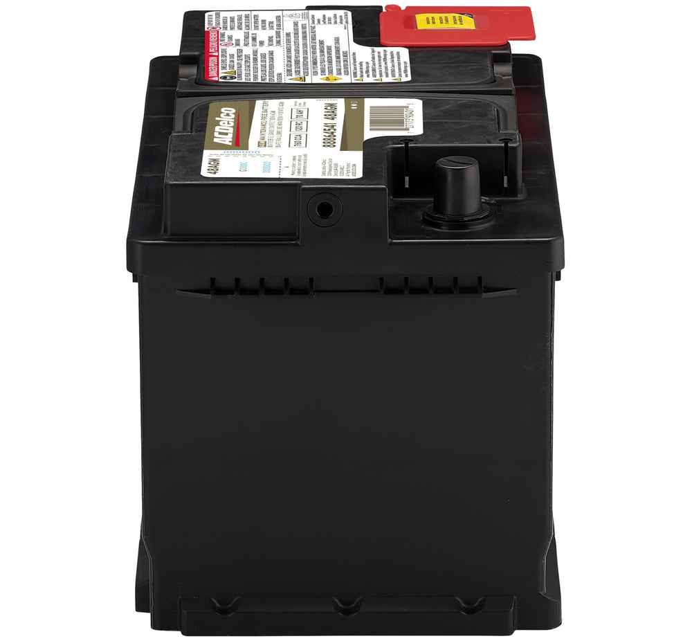ACDelco Gold 48AGM side close-up of specifications and construction details