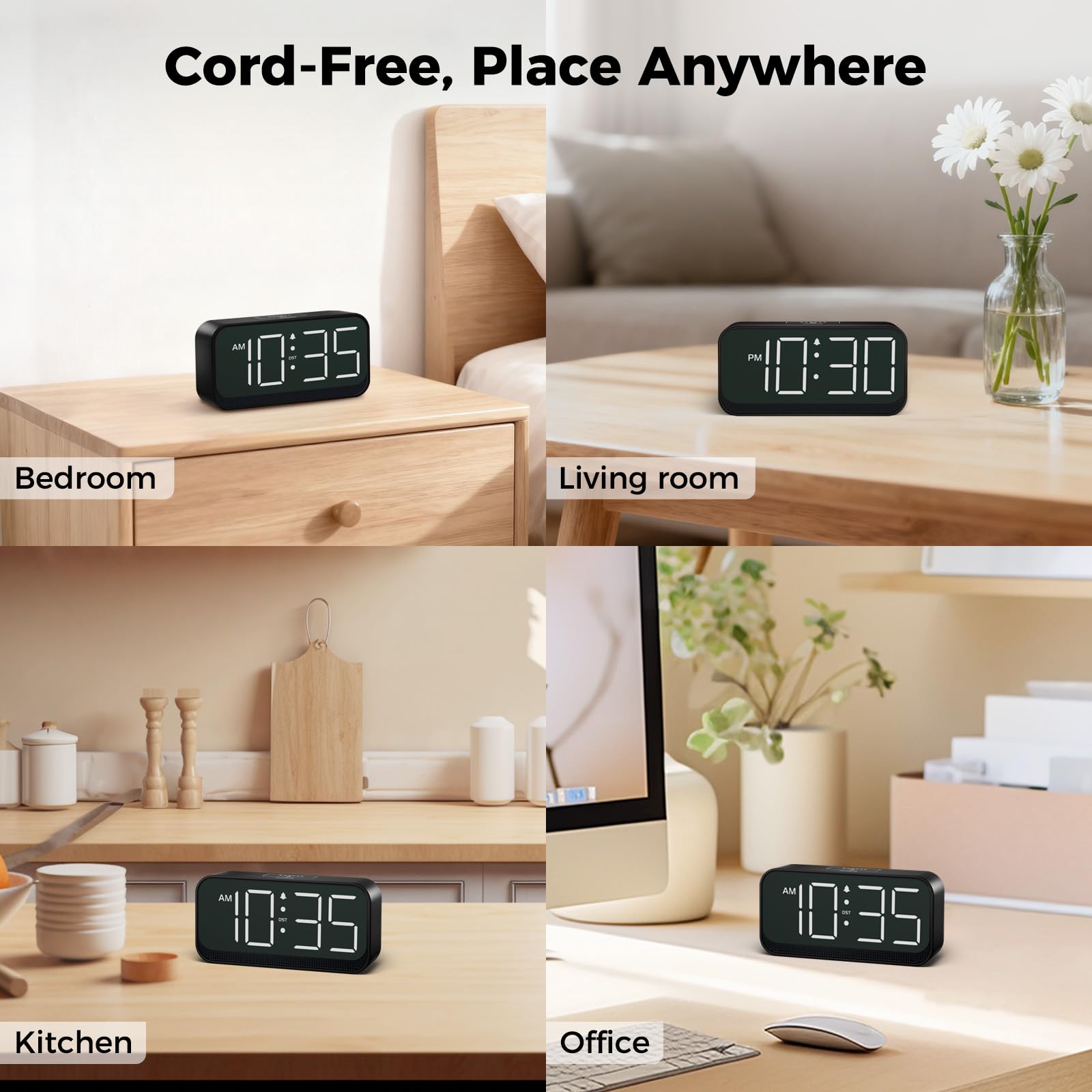 Acedeck on a nightstand illustrating minimalist style and bedside use